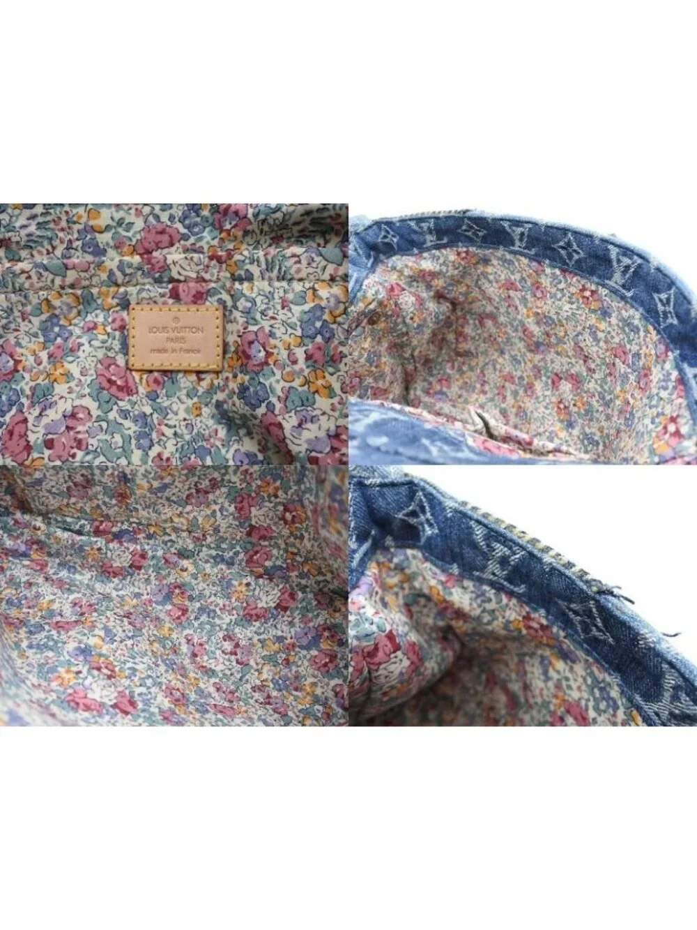 Louis Vuitton Patchwork Posty Messenger Bag Monogram Denim Blue